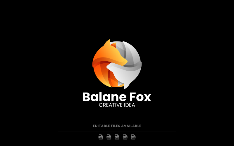 Fox Gradient Logo Style 7 Logo Template