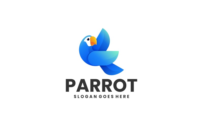 Parrot Gradient Logo Style 6 Logo Template
