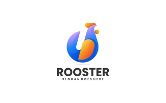 Rooster Gradient Colorful Logo 4