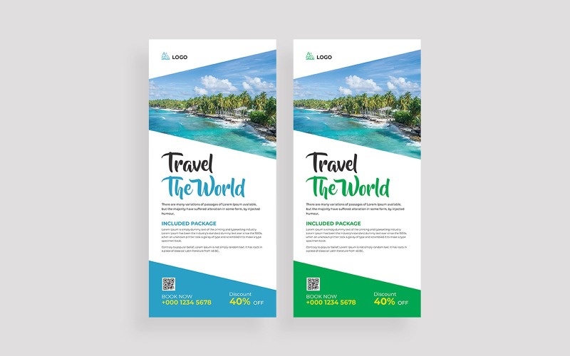 Travel Rack Card or Dl Flyer Corporate Identity