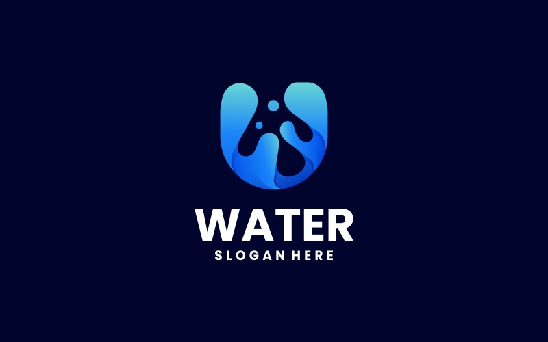 Water Gradient Logo Style Vol.5 Logo Template