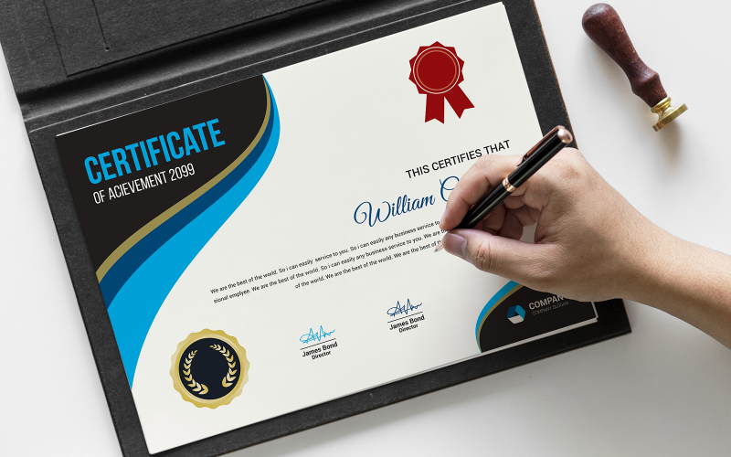 Achievement Certificate_Vol_018 Certificate Template