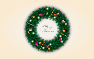 Best christmas wishes wreath with decorated holiday wreath