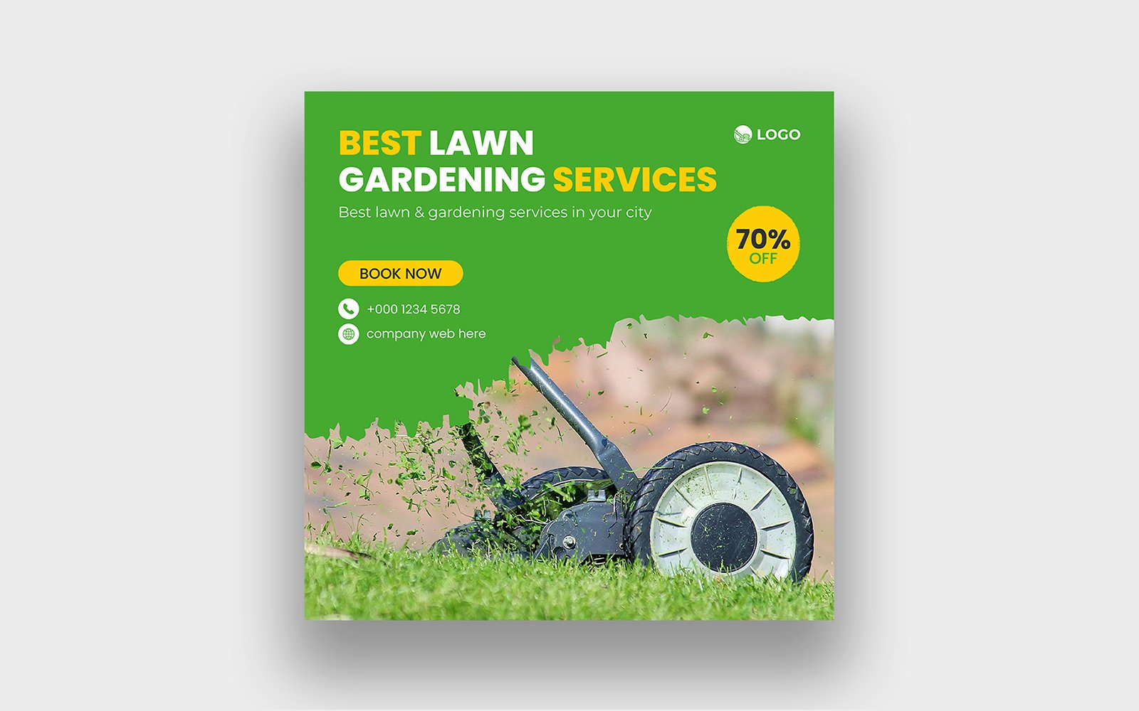 Template #296792 Mower Lawn Webdesign Template - Logo template Preview