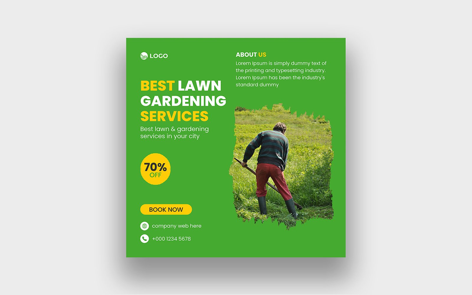 Template #296795 Mower Lawn Webdesign Template - Logo template Preview