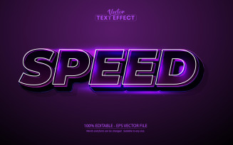 Speed - Editable Text Effect, Team And Racing Text Style, Graphics Illustration