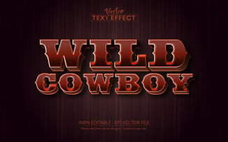 Western - Editable Text Effect, Vintage And Retro Text Style, Graphics Illustration