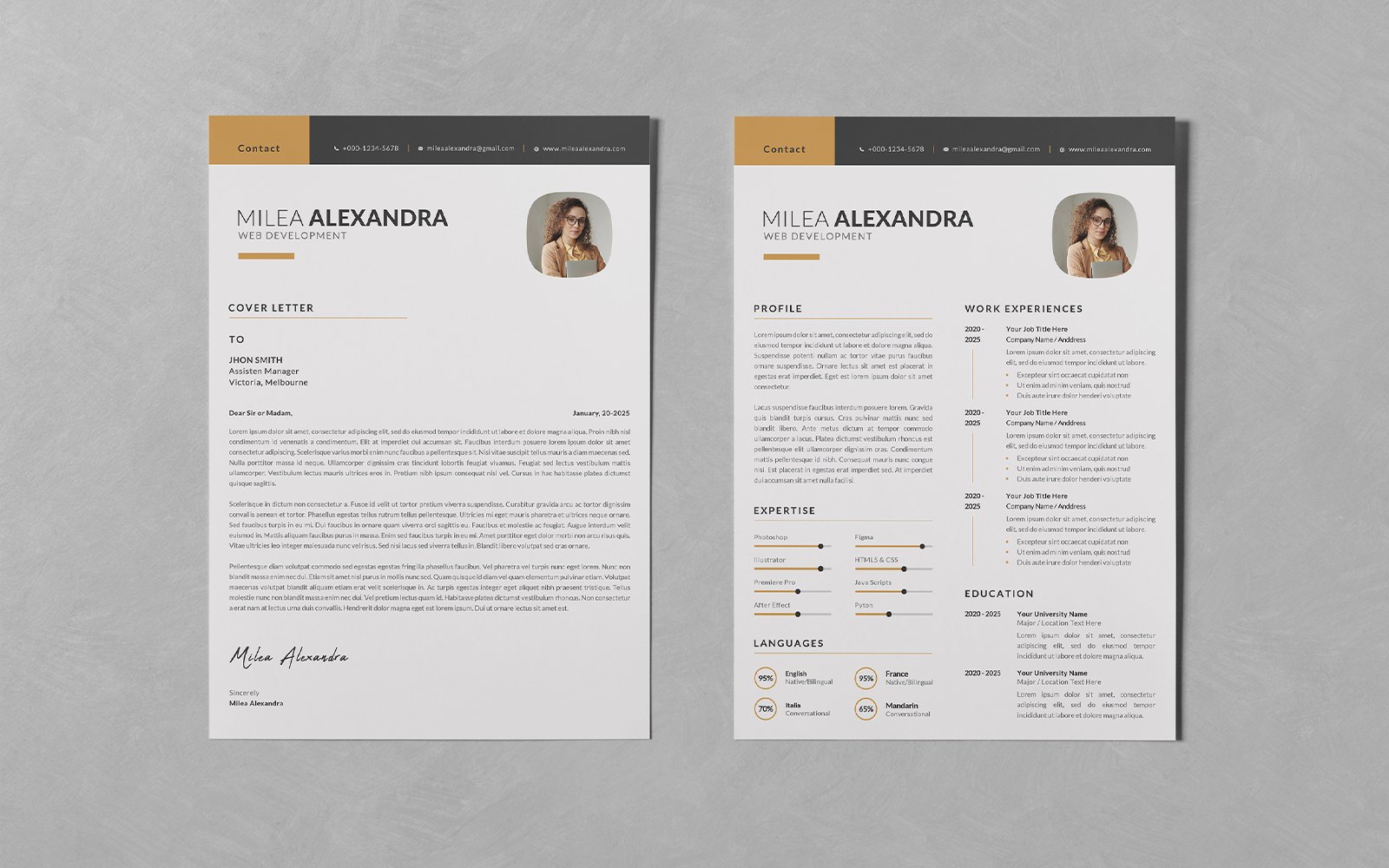 Kit Graphique #296901 Resume Business Divers Modles Web - Logo template Preview