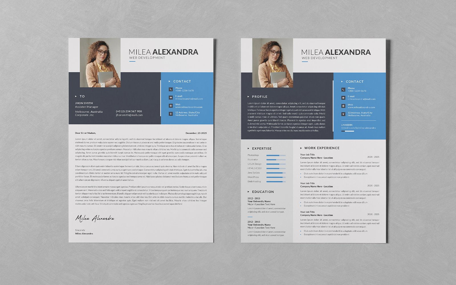 Kit Graphique #296906 Resume Business Divers Modles Web - Logo template Preview