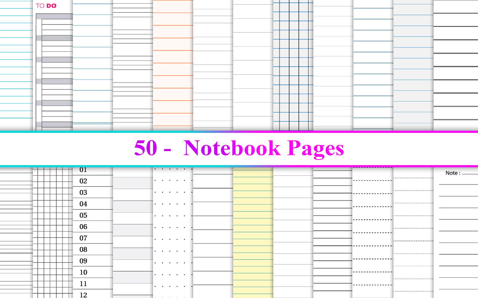 Kit Graphique #296992 Note Page Divers Modles Web - Logo template Preview