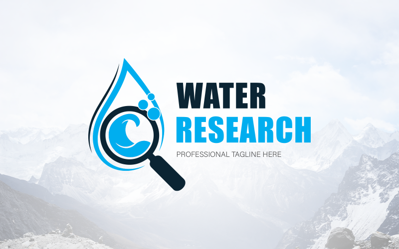Environment Water Research Logo - Brand Identity Logo Template