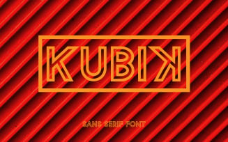 Kubik - Modern Sans Serif Fonts