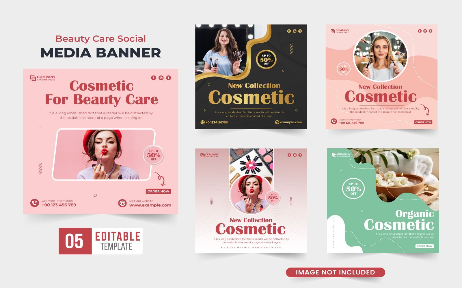 Kit Graphique #297096 Beauty Social Divers Modles Web - Logo template Preview