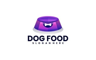 Dog Food Gradient Logo Style