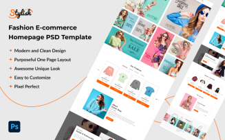 Stylish - Fashion E-commerce PSD Template