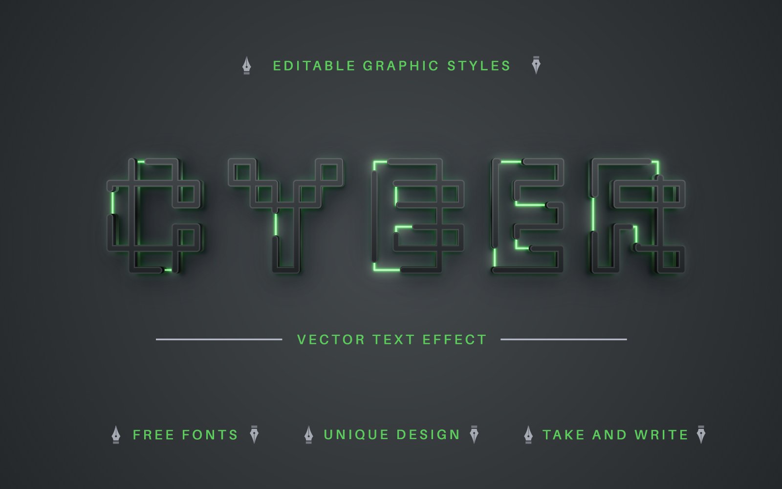 Template #297132 Effect Font Webdesign Template - Logo template Preview