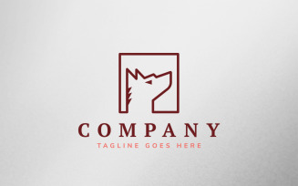 Shepherd Dog Logo Template Design