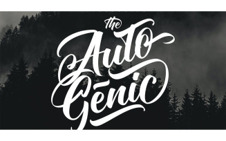 Autogenic Brush Lettring Font