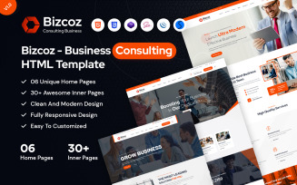 Bizcoz - Consulting Business HTML Template