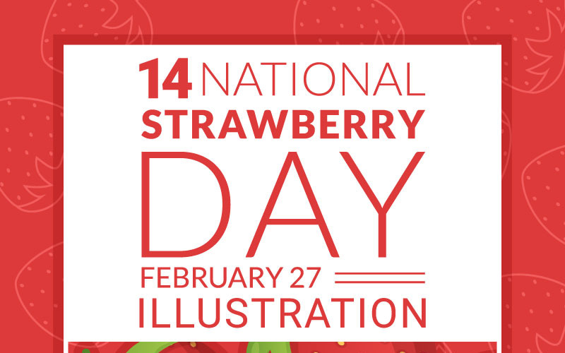 14 National Strawberry Day Illustration