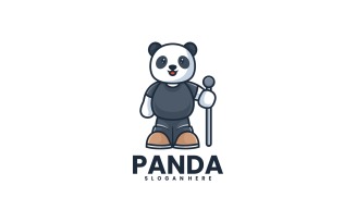 Panda Cartoon Logo Style 3