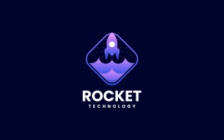Rocket Gradient Logo Style 1