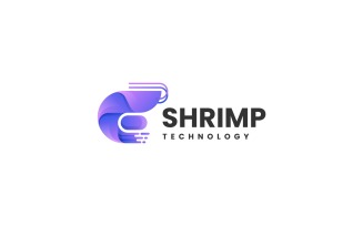 Shrimp Gradient Logo Style 2