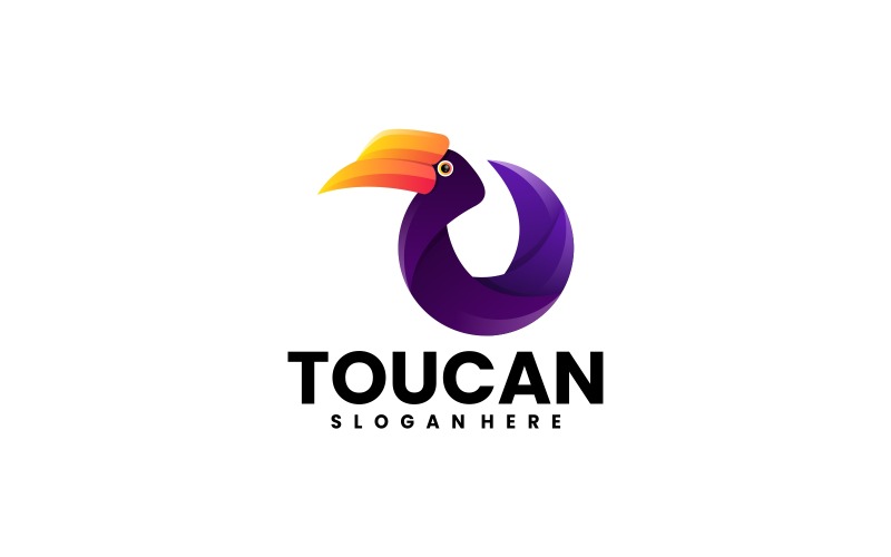 Toucan Gradient Logo Style 5 Logo Template