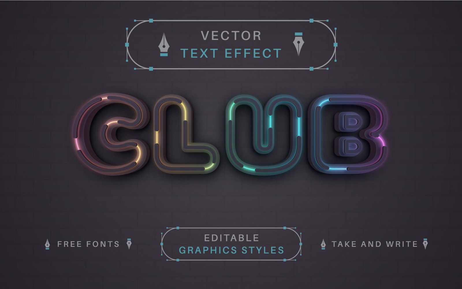 Template #297303 Effect Font Webdesign Template - Logo template Preview