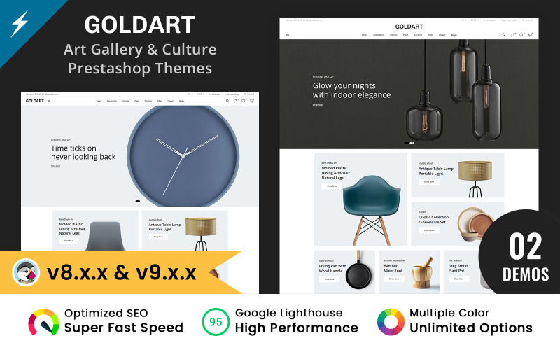 The Gold Art - Art, Crafts and Exhibition Gallery Prestashop Theme PrestaShop Theme