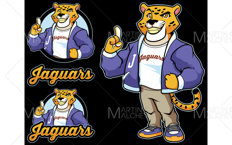 Jaguar Team Mascot Vector Illustration Vector Graphic