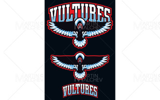 Vultures Team Mascot Vector Illustration