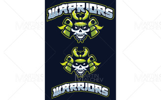 Warriors Team Mascot Vector Illustration