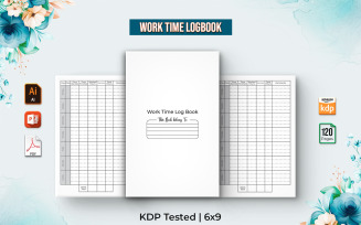 Work Time Log Book KDP Interior