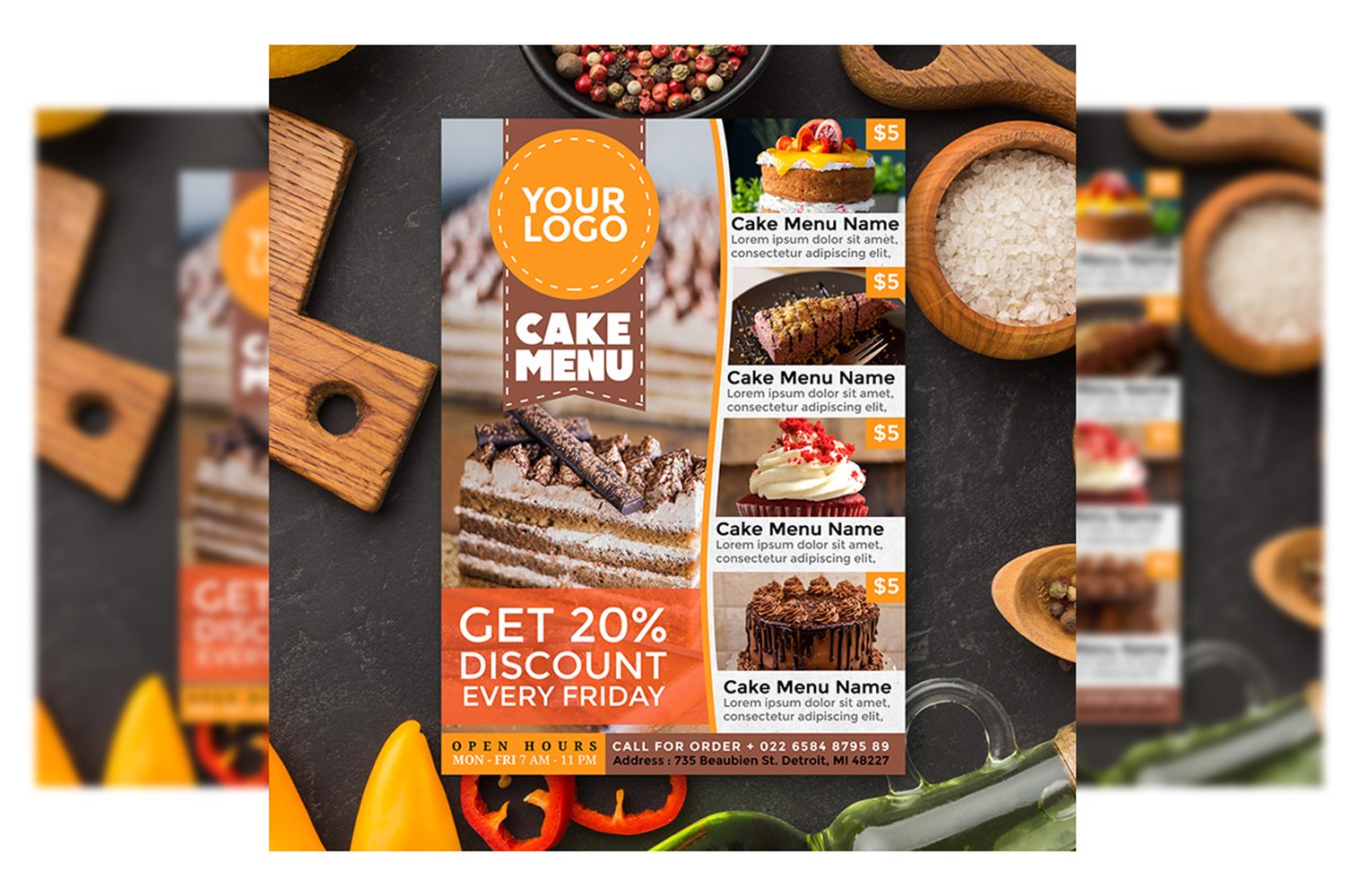 Template #297579 Cafe Cake Webdesign Template - Logo template Preview