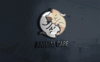 Animal Care Logo Template For Animal Care Center And Adoption