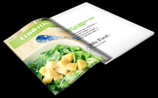 Comfort Food Themed Magazine Template