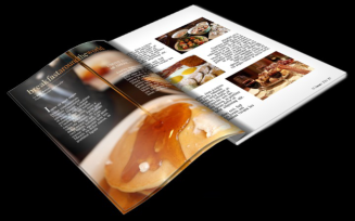 Cuisine Themed Magazine Template