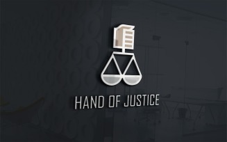 Hand Of Justice Logo Template For Law And Justice