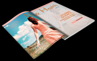 Health And Nature Themed Magazine Template
