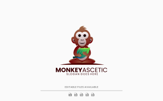 Monkey Gradient Logo Style 4