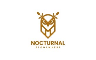 Nocturnal Line Art Logo Style