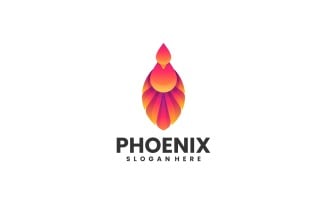Phoenix Gradient Logo Design 4
