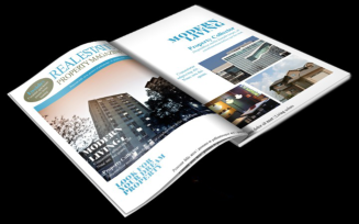Real Estate Themed Magazine Template