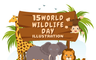 15 World Wildlife Day Illustration