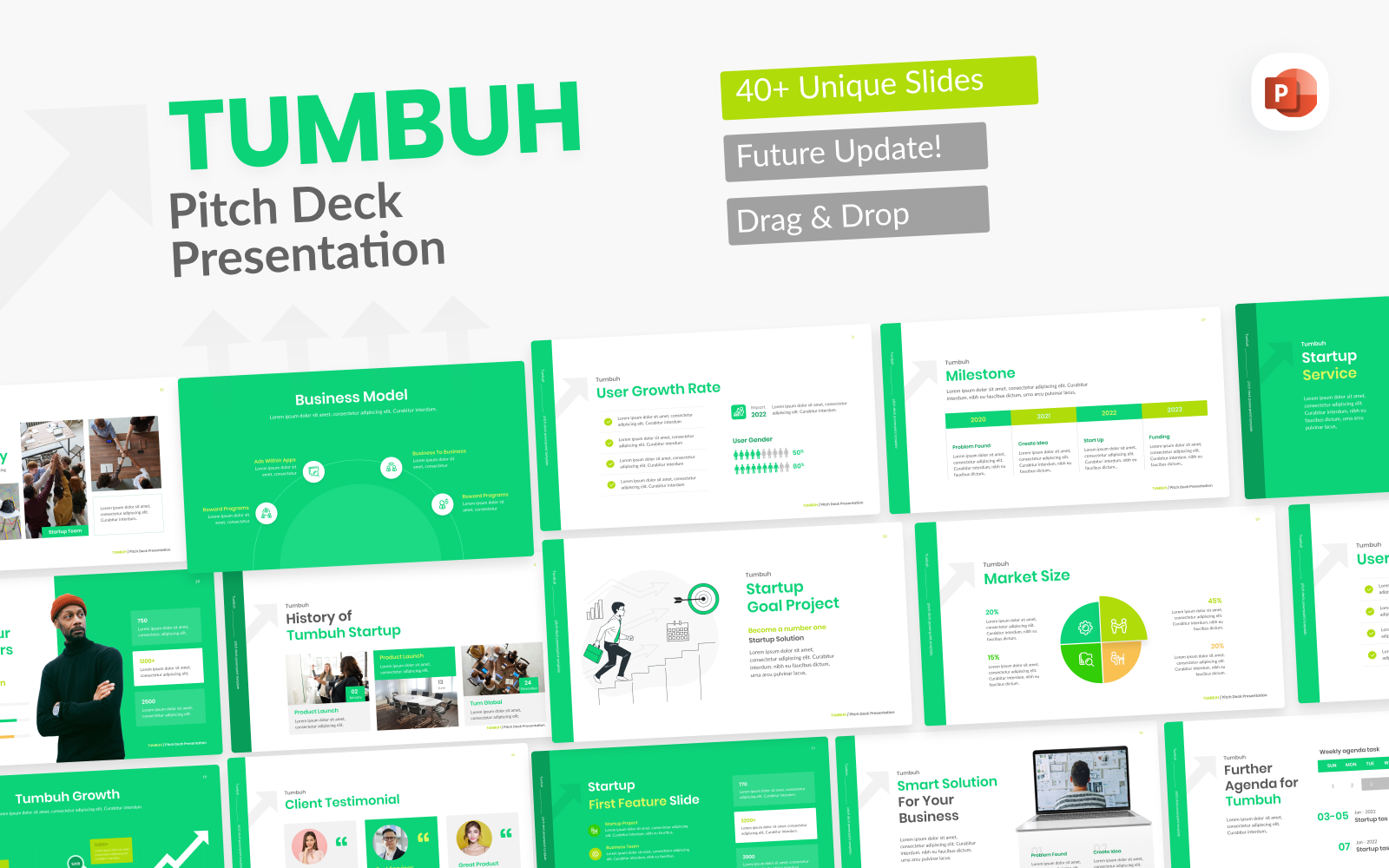 Tumbuh Pitch Deck PowerPoint Template