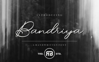 Bandriya - Handwritten Script Font