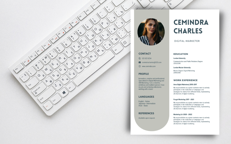 Cemindra Charles Digital Marketing Manager Rusume Resume Template