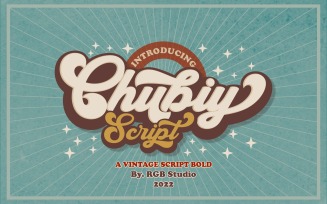 Chubiy - Retro Font Script