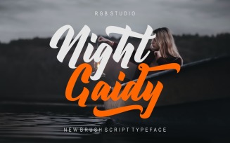Night Gaidy - New Brush Script